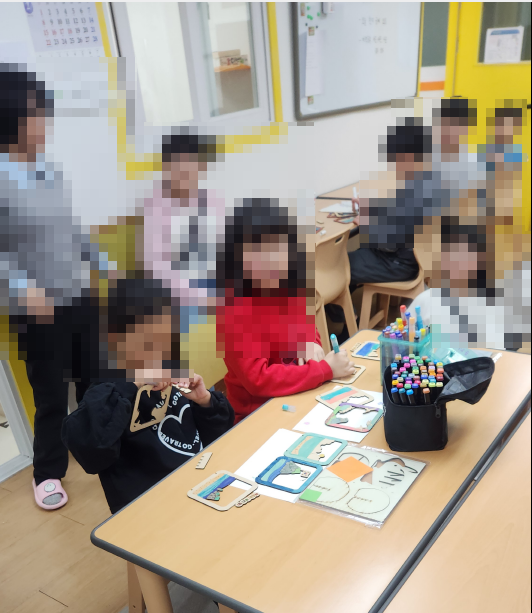 지역아동센터 독도우드시어터 만들기 수업  재료및 재능기부 3번째수업(26.02.05)의 사진 2